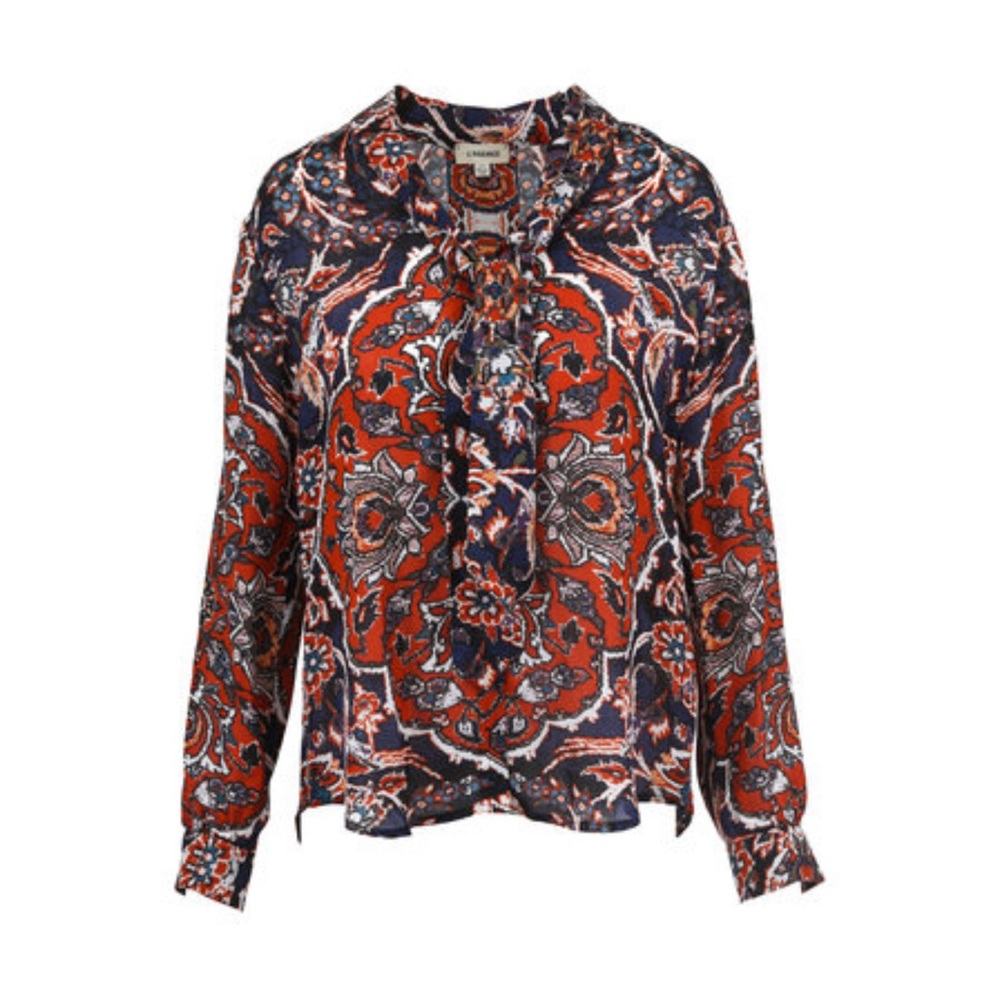 L'AGENCE Giselle Silk Blouse‎